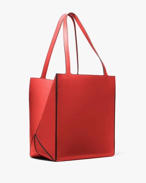 Buy Michael Kors Jordi Large Leather Tote Bag | Red Color