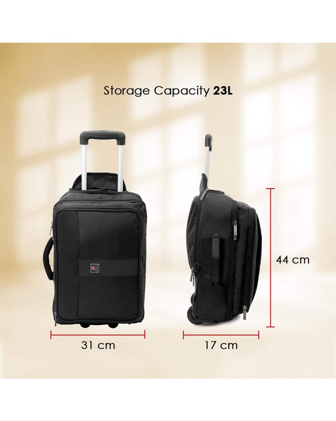 Cabin Trolley Swiss Military Laptop Trolley Bag Polyester Swiss