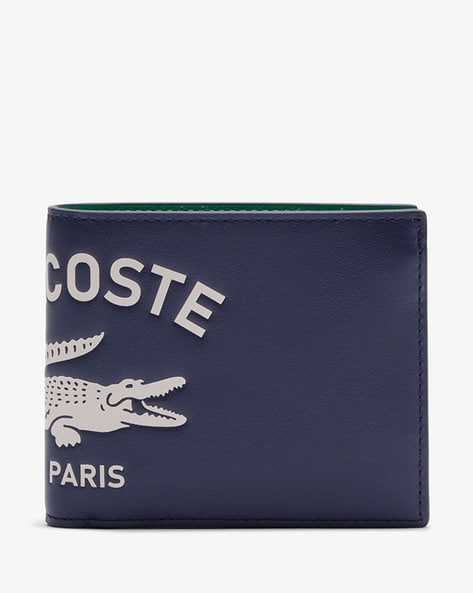 Men Brand Print Bi-Fold Wallet