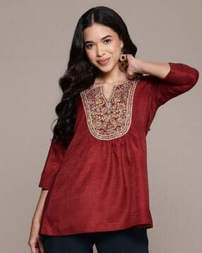 aarke ritu kumar Zoya Solid Kurti-picture-26
