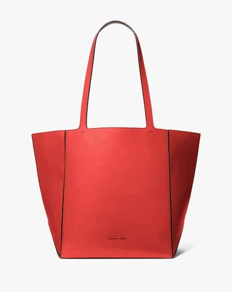 Buy Michael Kors Jordi Large Leather Tote Bag | Red Color