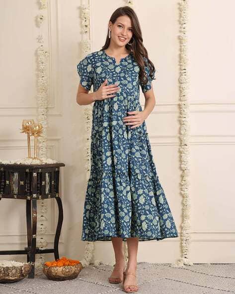 ajio maxi dress Maternity Dress Ajio Wish Floral Maxi Dress Womens Blue Sleeveless Dresses, Clothing Kohl's