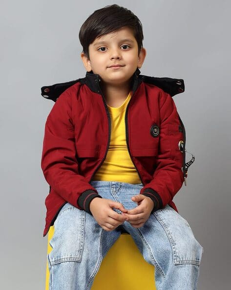 Buy Maroon Jackets Coats for Boys by SKY HEIGHTS Online