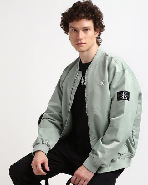 Buy Slate Grey Jackets Coats for Men by Calvin Klein Jeans - Main Image