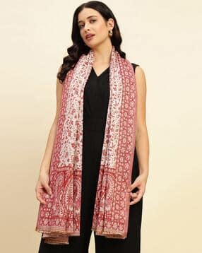 Women Woven Shawl    -image-0