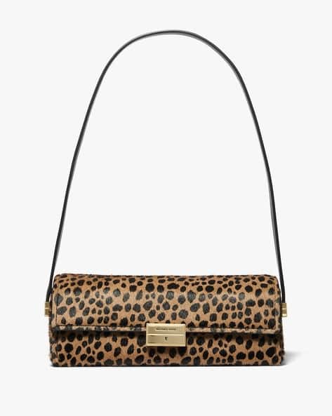 Ludlow Small Cheetah Print Calf Hair Convertible Pouchette