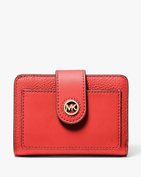 Buy Michael Kors Mercer Small Leather Wallet Red Color Women