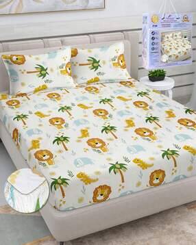 fabinaliv 300 TC King Size Double Bedsheet with Pillow Covers-picture-30