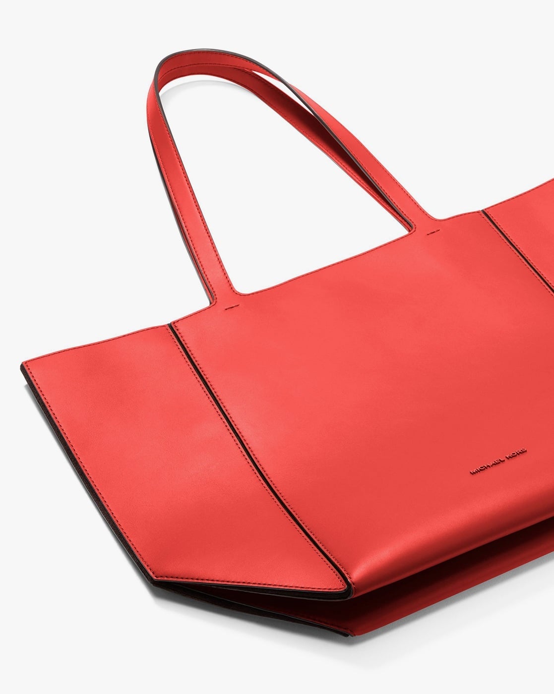 トートバッグ Michael Michael Kors Structured Red Cow Leather Jordi Tote Jordi Large Leather Tote Bag | Michael Kors [US]