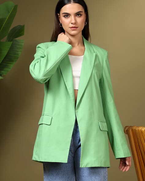 Women Blazer with Peaked Lapel