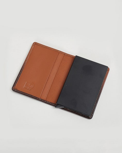 CODE BY LIFESTYLE Men Leather Wallet Tan - Image 4