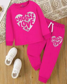 trampoline Girls Graphic Pants with Top-picture-37