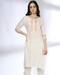 Women Leaf Print Straight Kurta