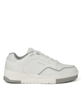 Men Lace-Up Round-Toe Sneakers