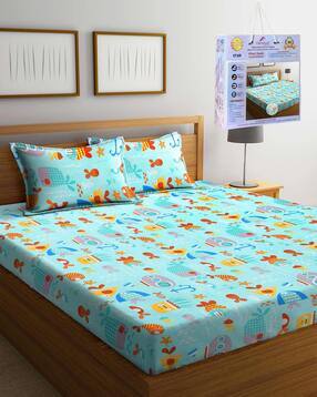 fabinaliv 300 TC Cotton Blend King Size Bedsheet-picture-21