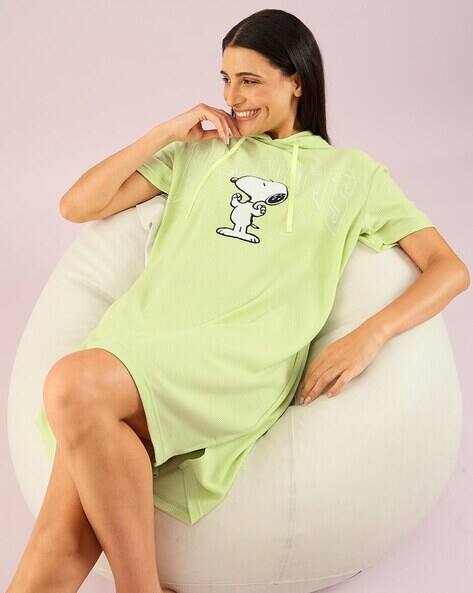 Buy Green Lily Nightshirts&Nighties for Women by SWEET DREAMS