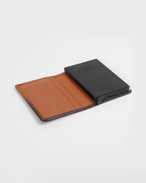 CODE BY LIFESTYLE Men Leather Wallet Tan - Image 3