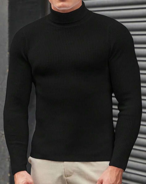 Men High-Neck Pullover