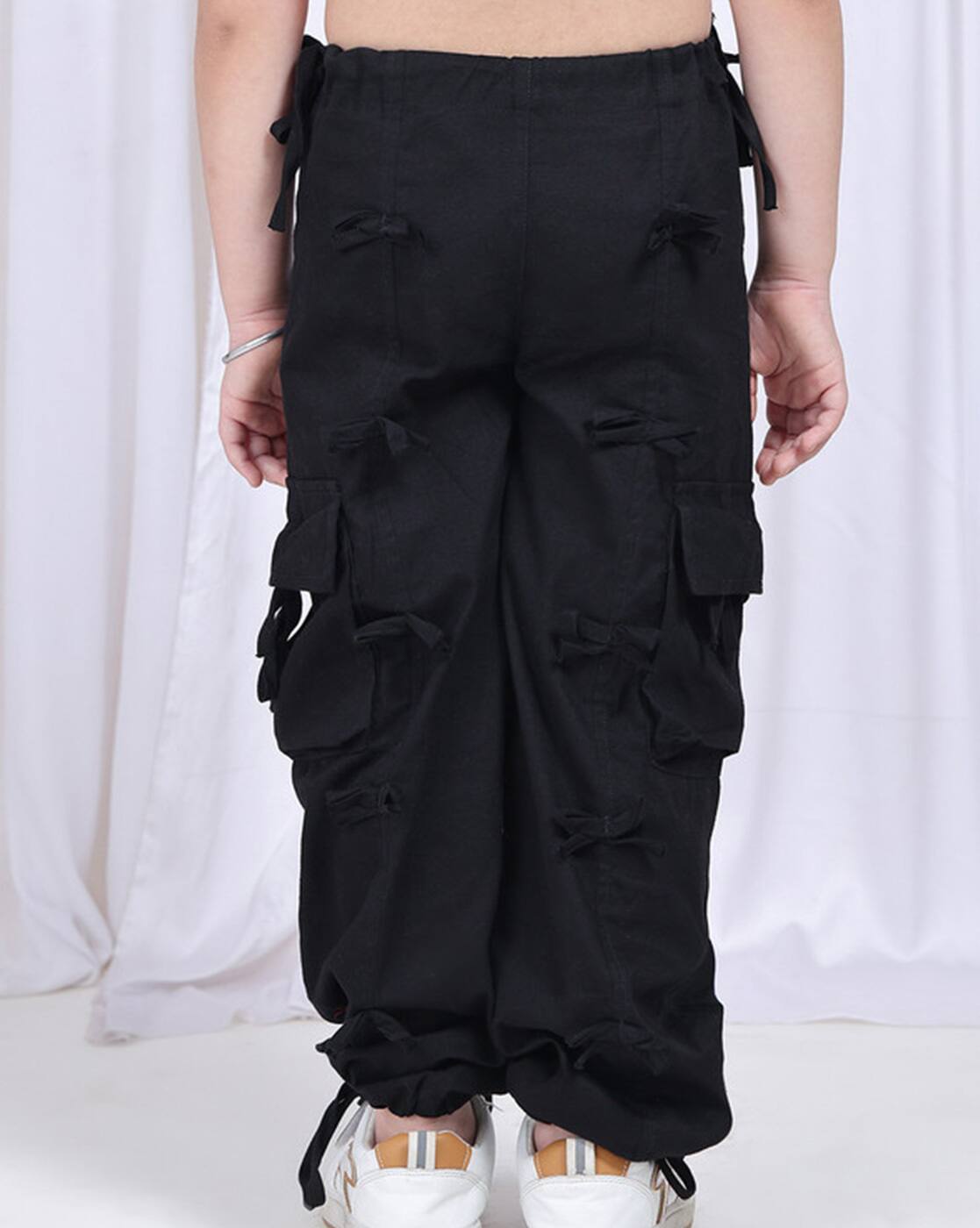 Buy Black Trousers & Pants for Girls by NEUDIS Online | Ajio.com