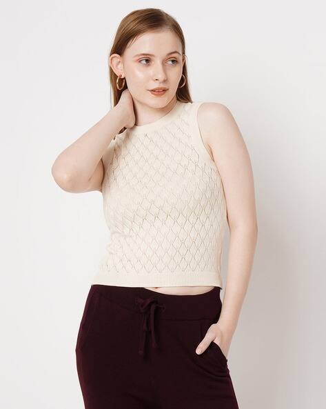Buy Cream Tops for Women by KRAUS Online