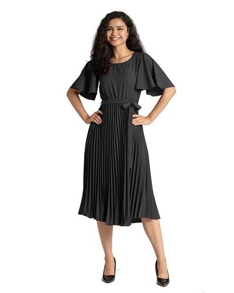 accordion pleated dress Opulent Pleat Mini Pink Be endlessly charming while flourishing this stunning Poly USA masterpiece Artemis Accordion Pleat Strappy Back