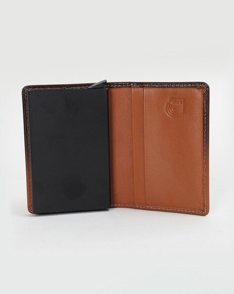 CODE BY LIFESTYLE Men Leather Wallet Tan - Image 2