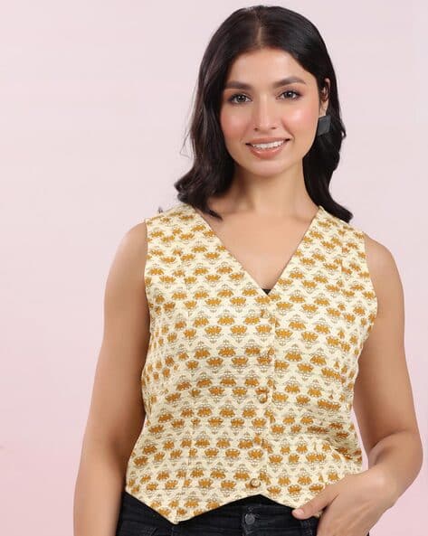 Janasya Women Regular Fit Floral Print Jacket