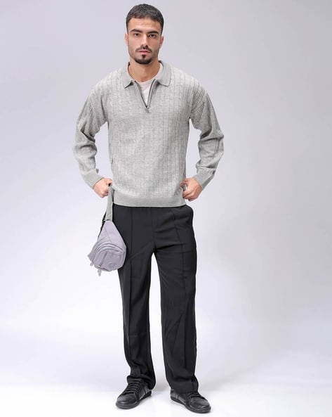 Buy Grey Sweaters Cardigans for Men by The Indian Garage Co