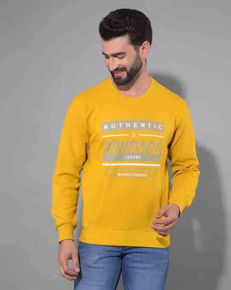 Pullover Myntra Yellow Sweatshirts For Men Louis Philippe Sport