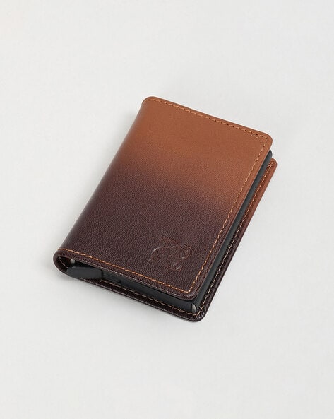 CODE BY LIFESTYLE Men Leather Wallet Tan - Image 5