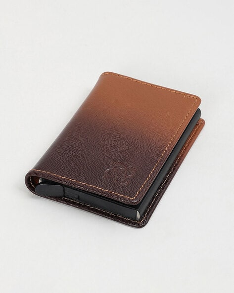 CODE BY LIFESTYLE Men Leather Wallet Tan - Image 1