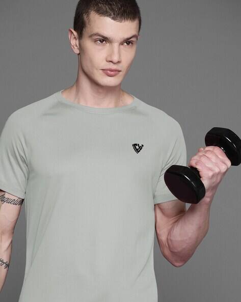 EYEBOGLER Men Regular Fit Crew-Neck T-Shirt