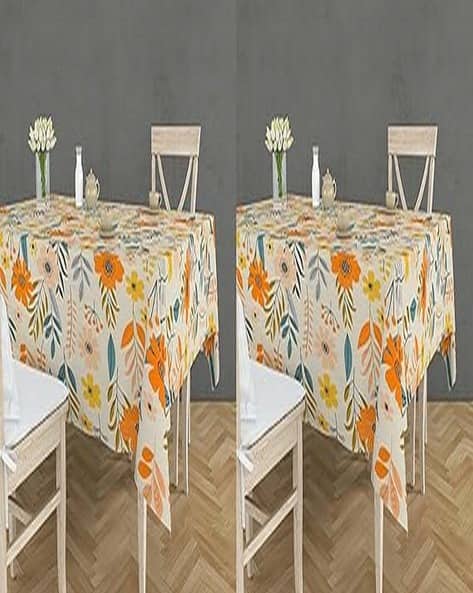 RRC Set of 2 Floral Print 4-Seater Table Covers