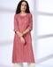 STRAIGHT KURTA WITH SEQUENCE EM, PINK, S
