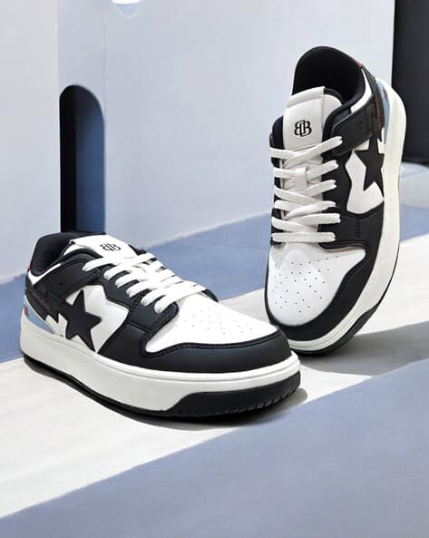 BOTABOCHI  Men Lace-Up Sneakers with Pu Upper