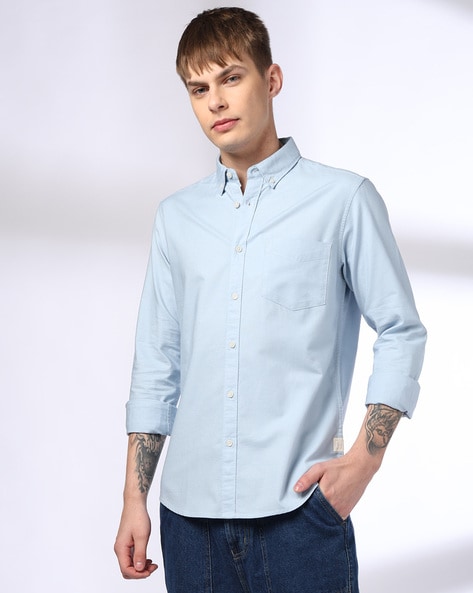 Men Button-Down Collar Regular Fit Shirt