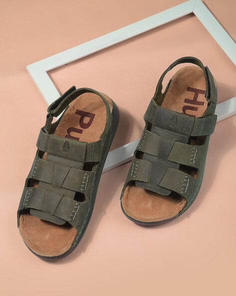HUSH PUPPIES Men Sandals with Genuine Leather Upper