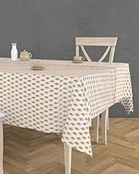 Set of 2 Floral Print 4-Seater Table Covers