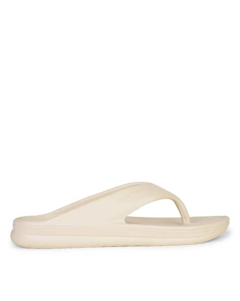 off white flip flops