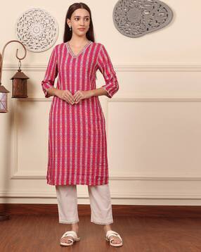 Women Floral Print Straight Kurta-picture-18