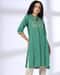 Green yoke emb kurta, GREEN, M