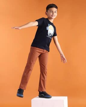 u.s. polo assn. Boys Flat-Front Regular Fit Trousers-picture-12