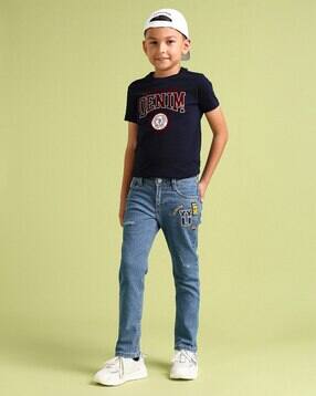 u.s. polo assn. Boys Light-Wash Distressed Straight Fit Jeans-picture-45