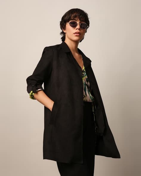 Women Regular Fit Trench Coat