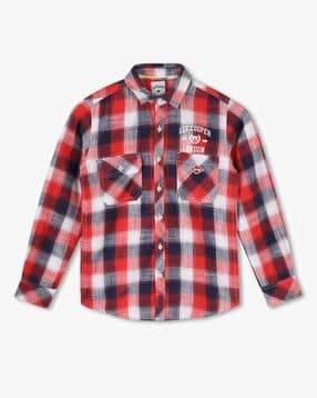 lee cooper Boys Checked Slim Fit Shirt-picture-40