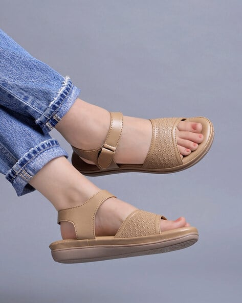 Buy Beige Sandals for Girls by Shoetopia Online