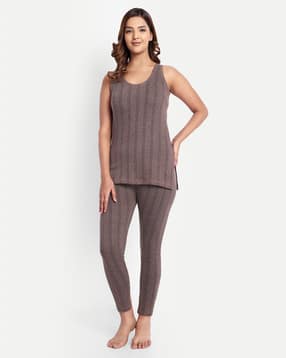 Women Sleeveless Thermal Set