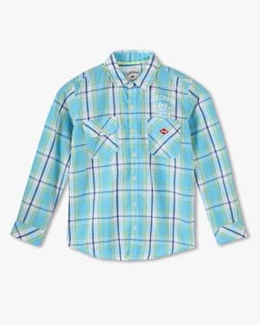 lee cooper Boys Checked Slim Fit Shirt-picture-18