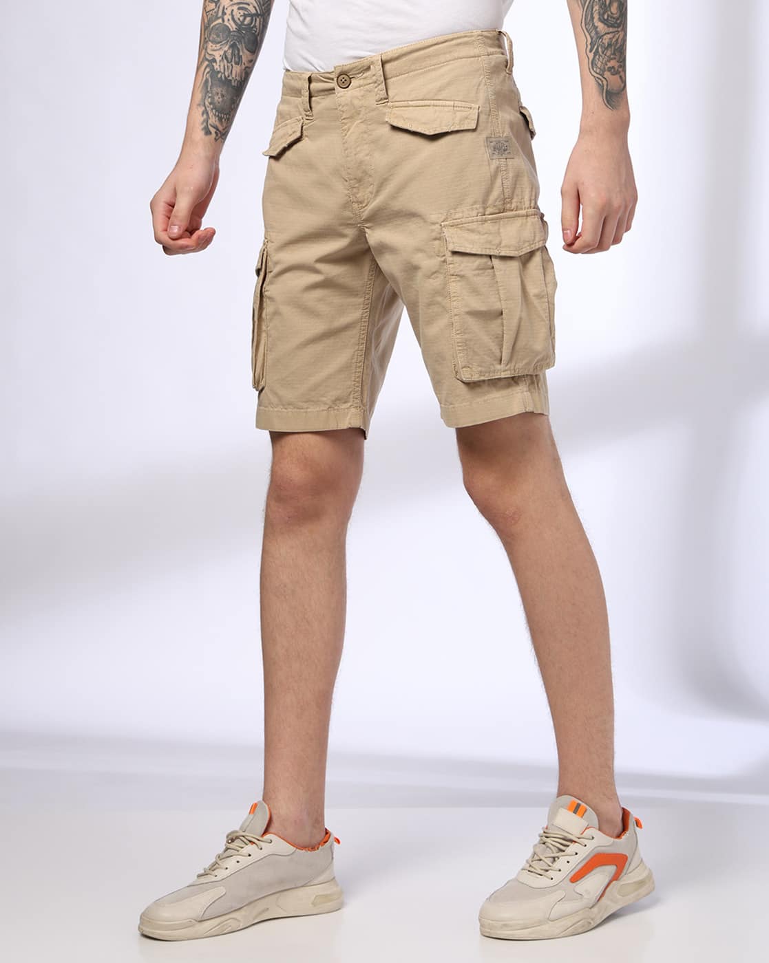 Buy Khaki Shorts 3/4ths for Men by LEE COOPER Online