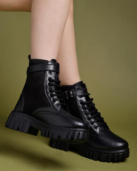 Girls Boots With Synthetic Upper